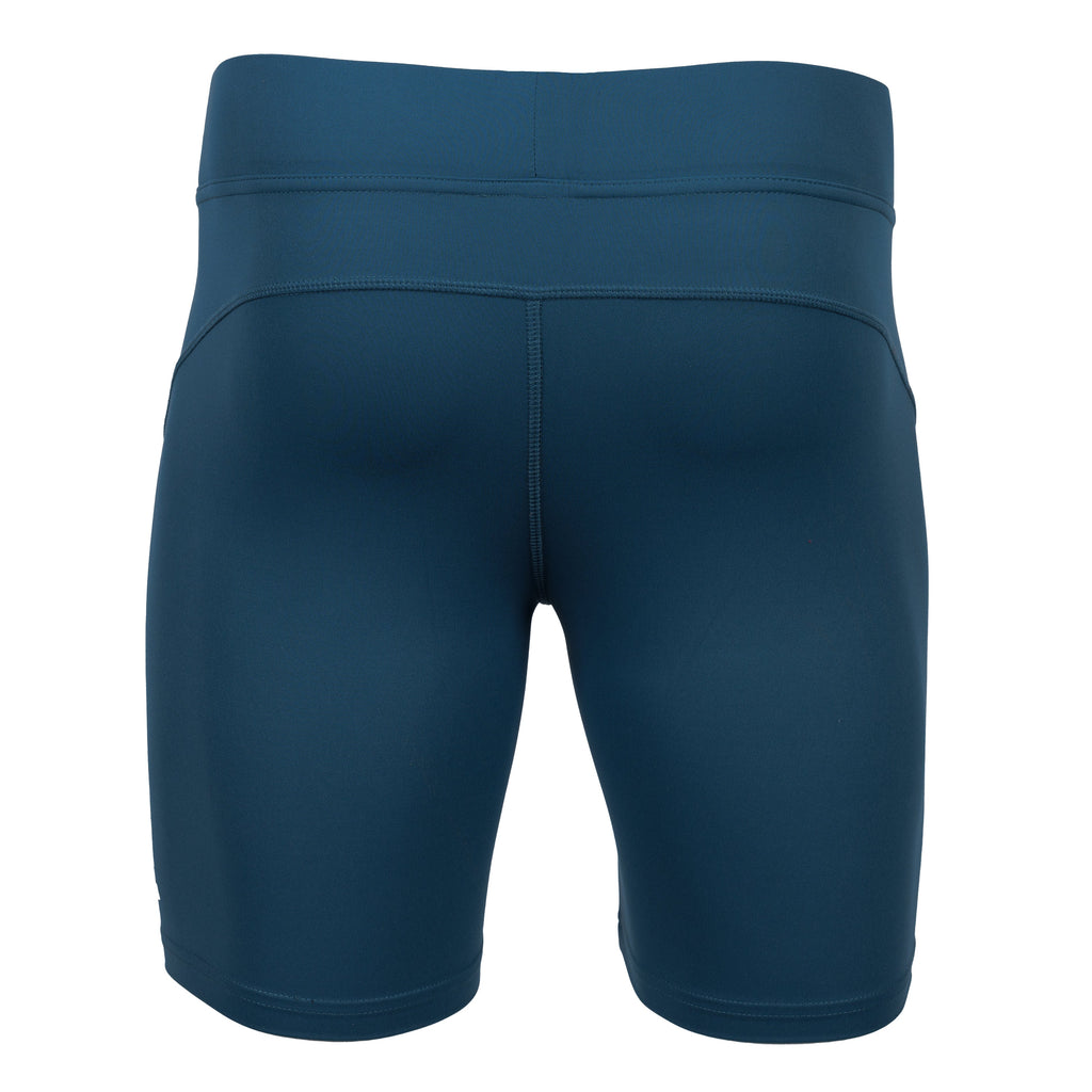 deep teal mens compression short back view